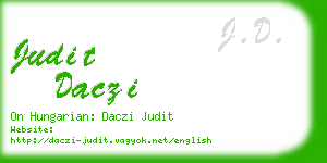 judit daczi business card